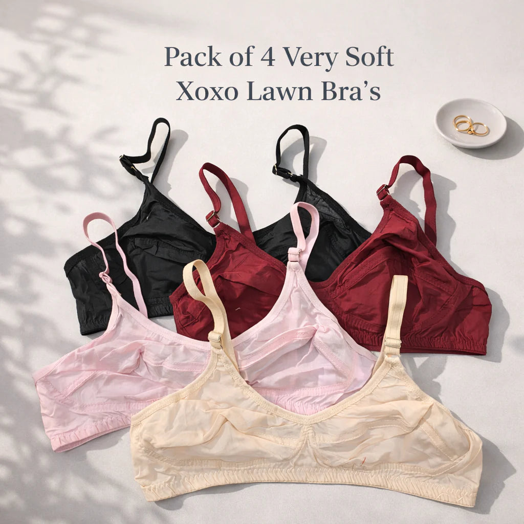 Pack of 4 Very Soft Lawn Bra's
