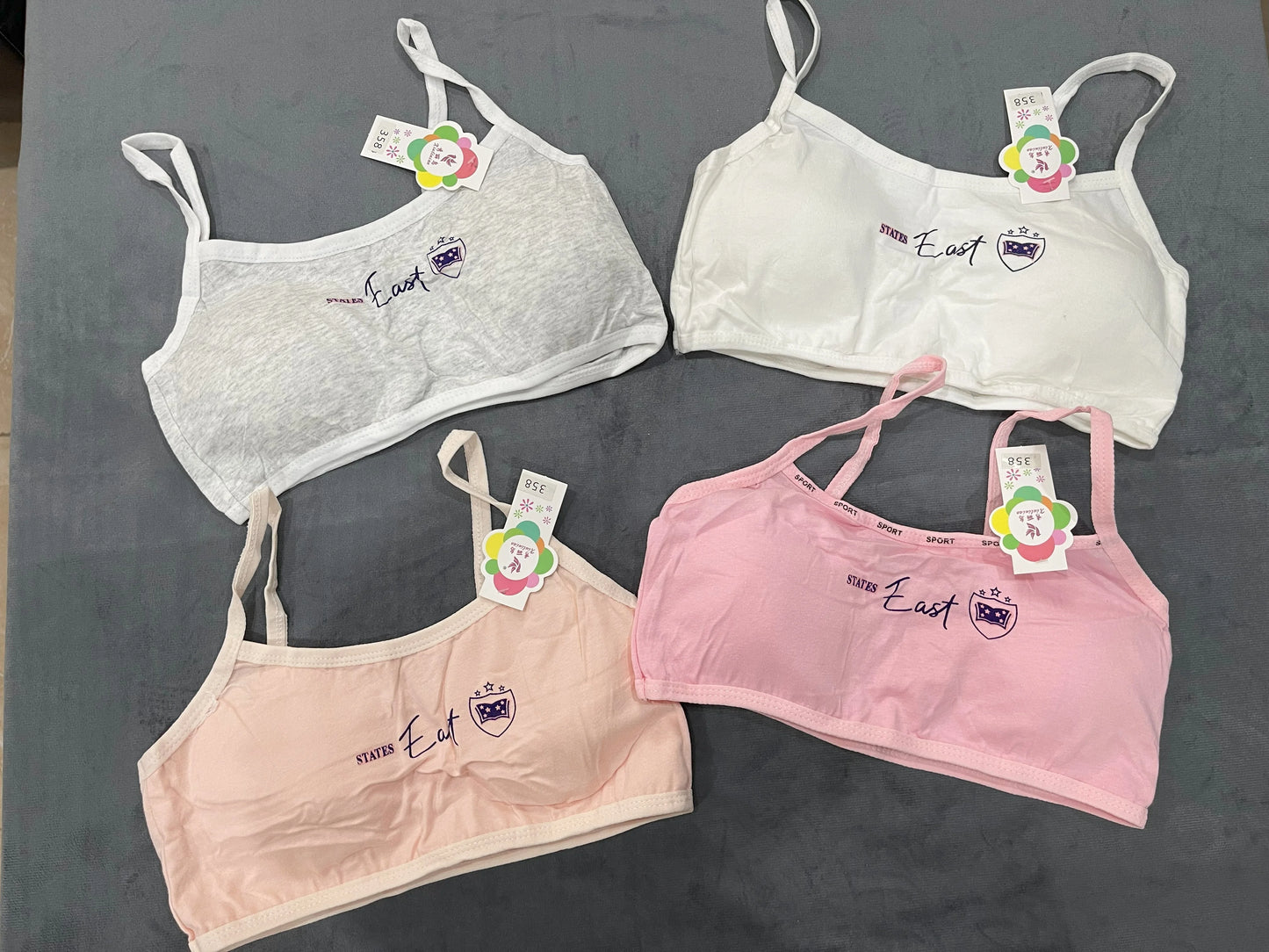 Padded Pack Of 3 Teenage Girls Cotton Training Bra – Steel-Free Bra, Everyday Comfort