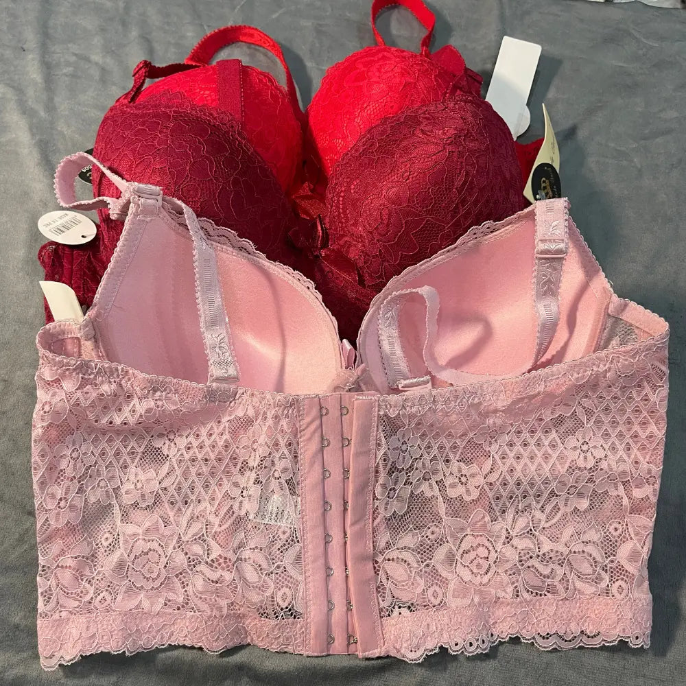 Floral Longline Lace Bra for Women