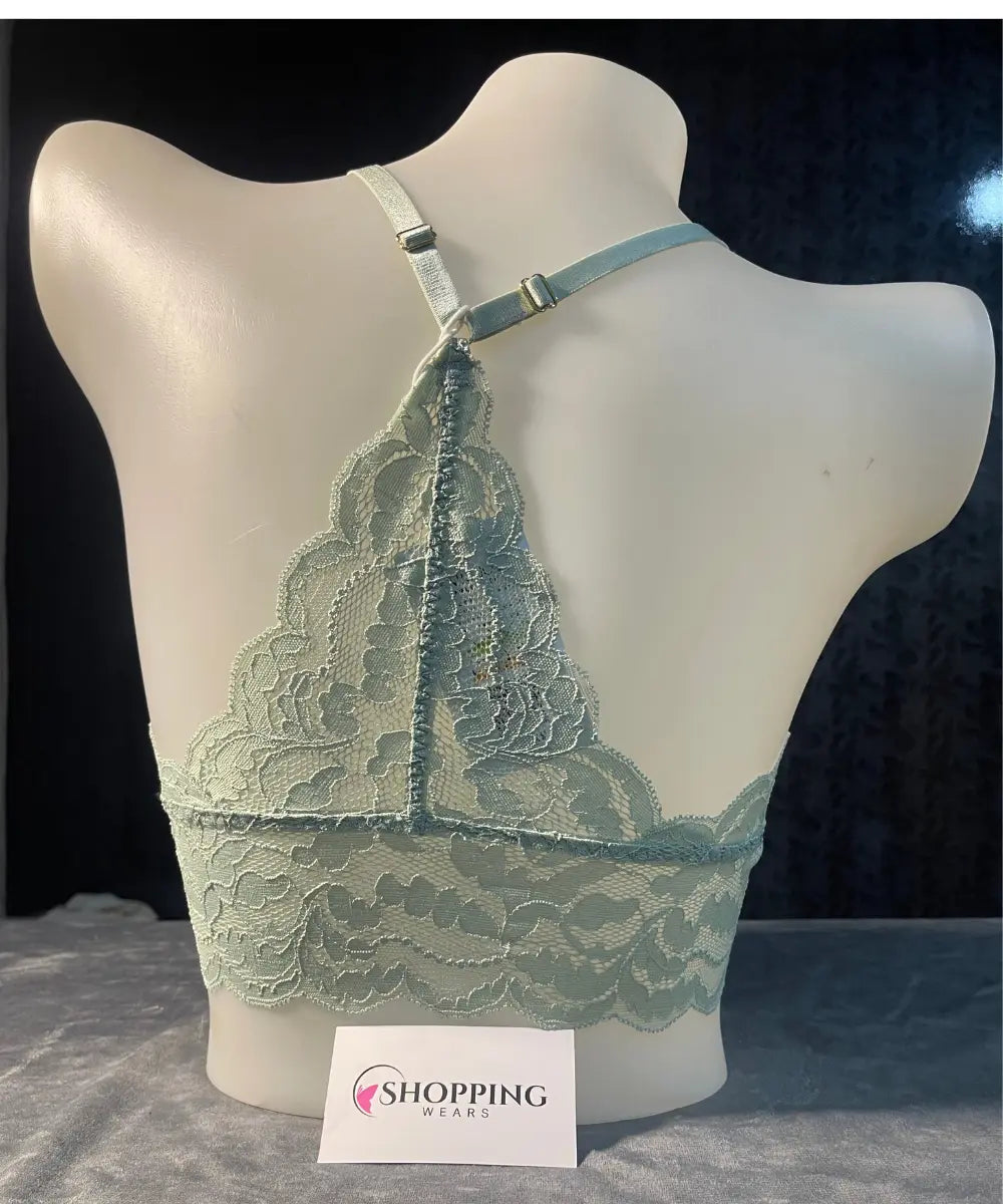 Shoppingwears Lace Net Bra for Women Back View