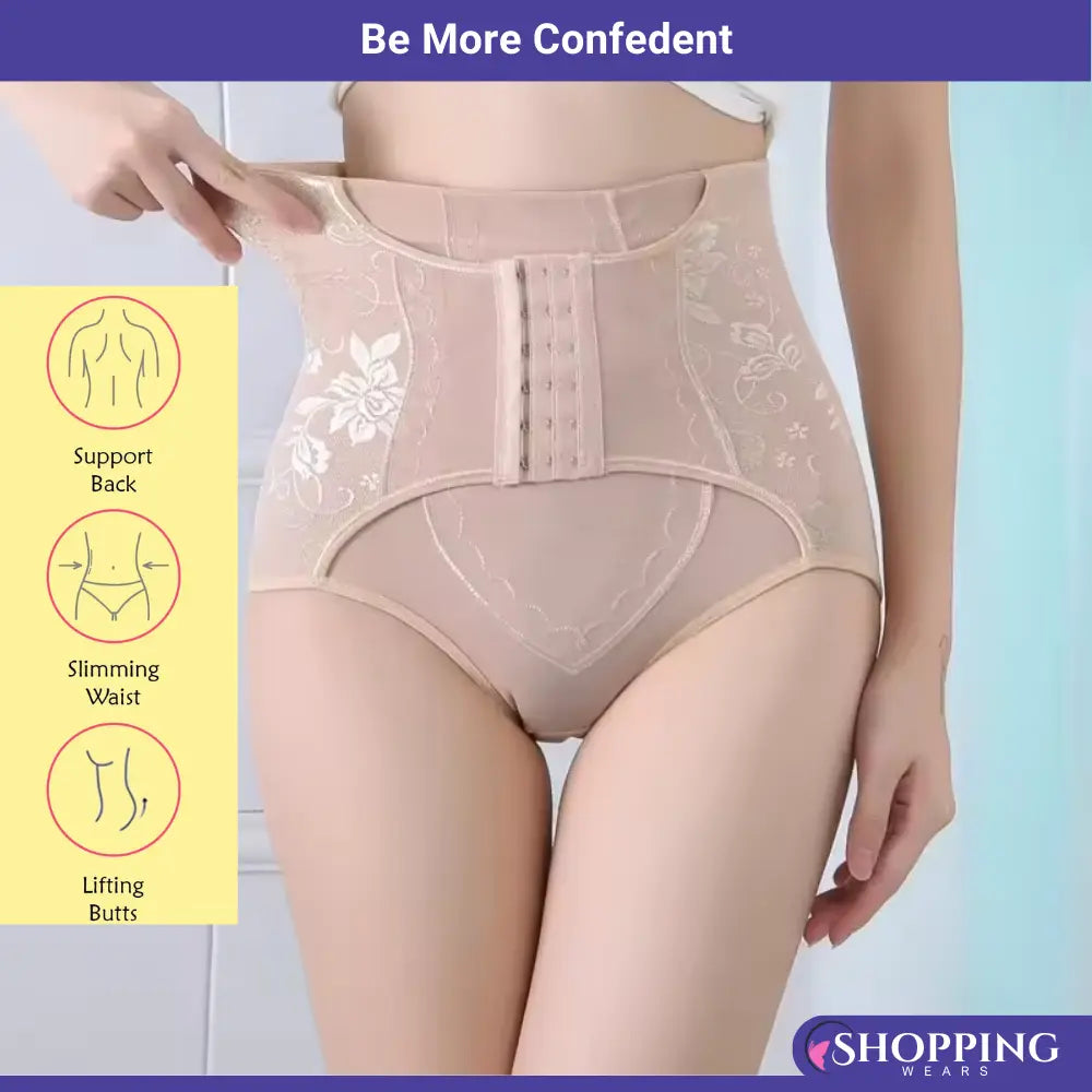 Women Body Shaper Slim Waist Trainer with Hooks Tummy Control Panties Butt Lifter Shapewear Belt Slimming Underwear Panty