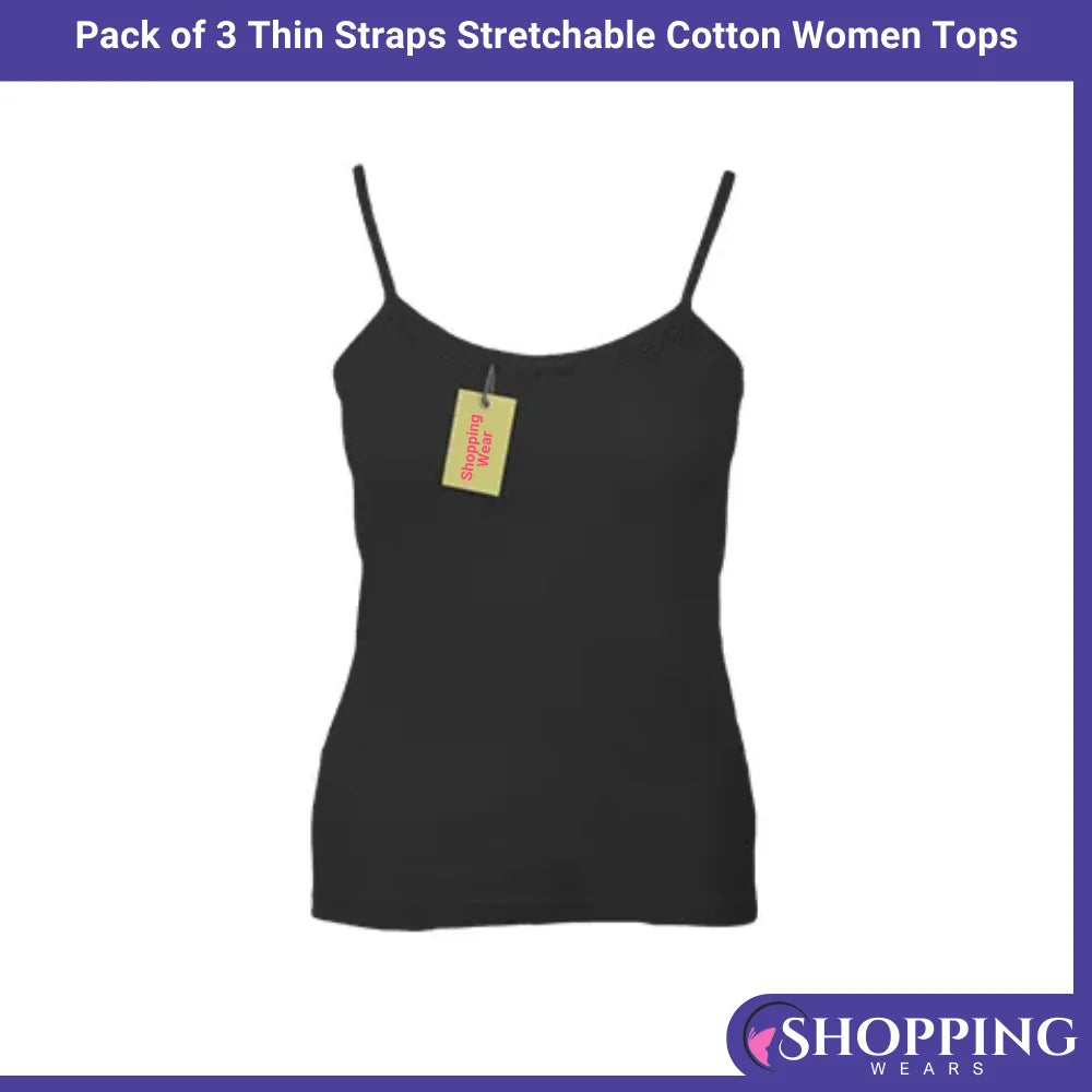 SHOPPING WEARS Pack of 3 Camisole for Girls Tanktops for women Shameez