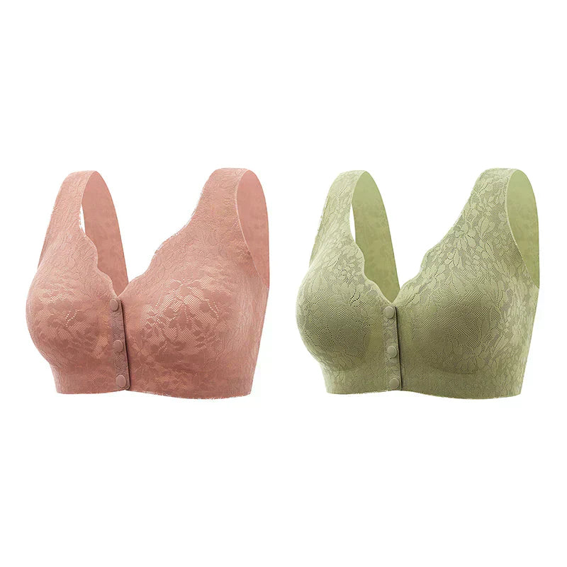 Front Open Lace Bra for Women – Button Closure Bra | Shoppingwears
