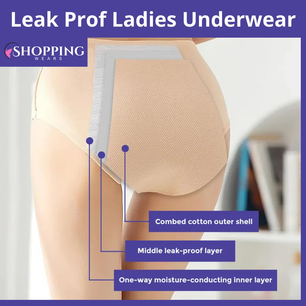 ShoppingWears Leak-Proof Period Panties for Women