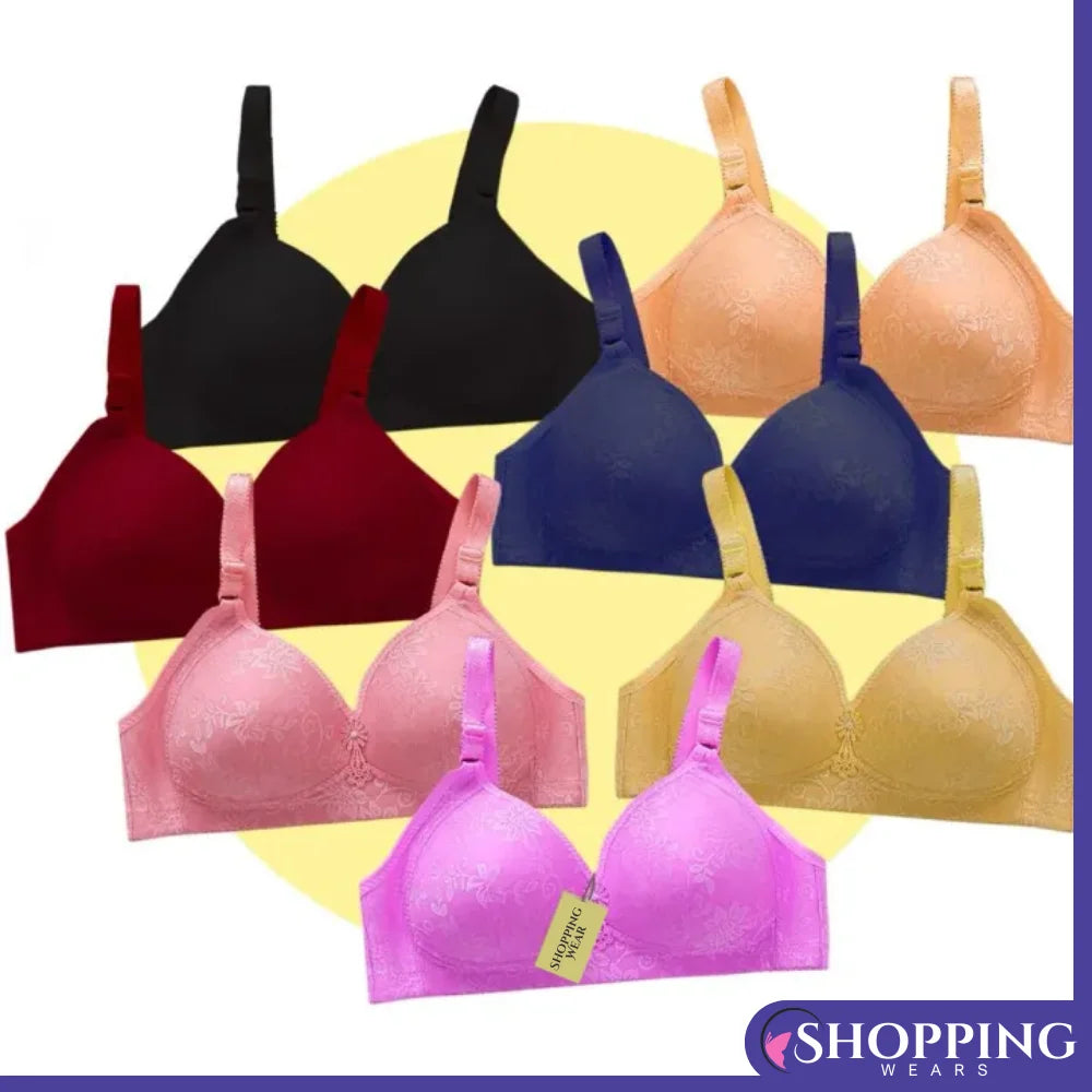 ShoppingWears Bra for Women Ladies and Girls Foam Bra Random Colours and Pattern Brazier Blouse