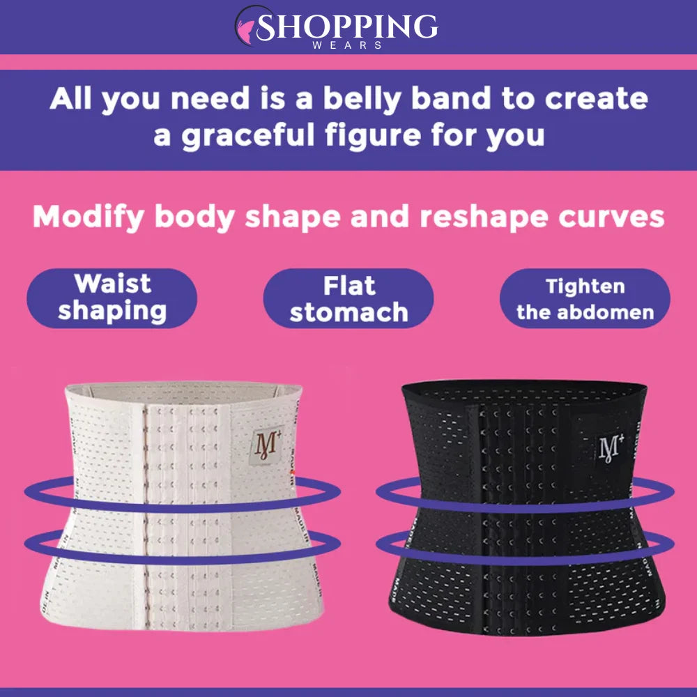 Shaping Belt for Ladies M+ Letter Pattern Three-Breasted Body