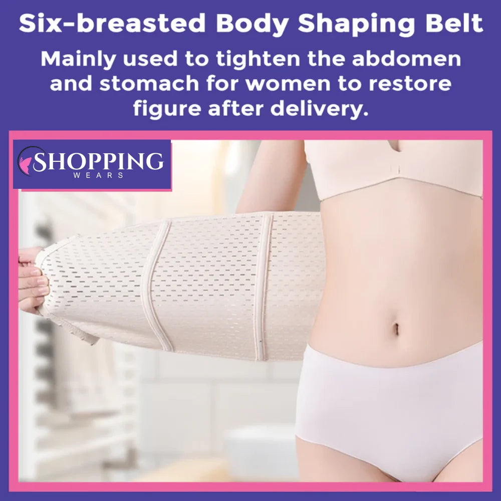 Shaping Belt for Ladies M+ Letter Pattern Three-Breasted Body