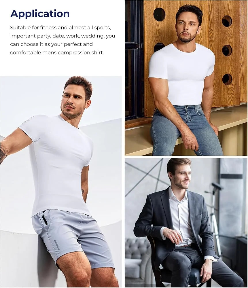 Men’s Body Shaper Vest – Slim Fit Compression Undershirt | Body Shaper For Men | Shoppingwears