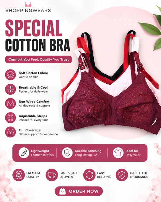 SHOPPINGWEARS SPECIAL COTTON BRA