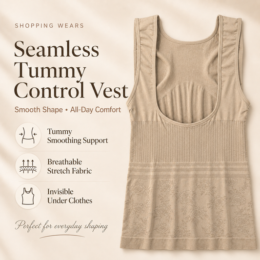 Seamless Tummy Control Body Shaper Vest for Women
