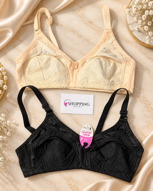 Doreen Style Lace Full Coverage Bra – Slim Straps, Sizes 32–48