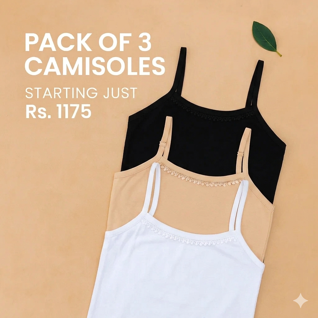 PACK OF 3 CAMISOLES