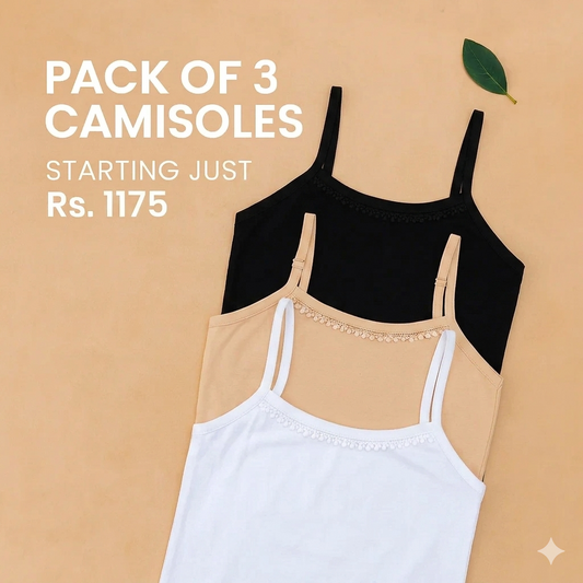 PACK OF 3 CAMISOLES
