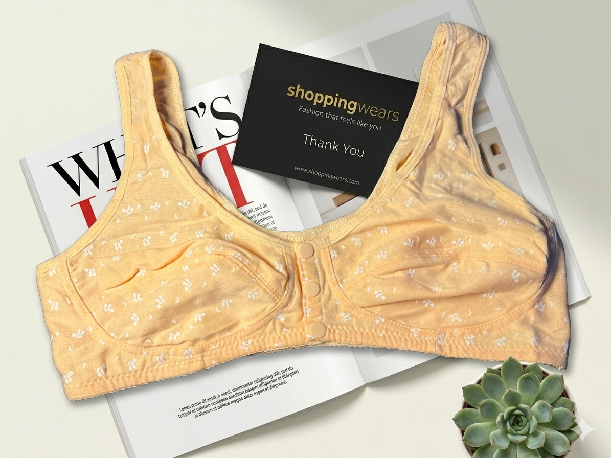 New Front Open Cotton Comfort Bra – Breathable Daily Wear (No Hook Hassle)
