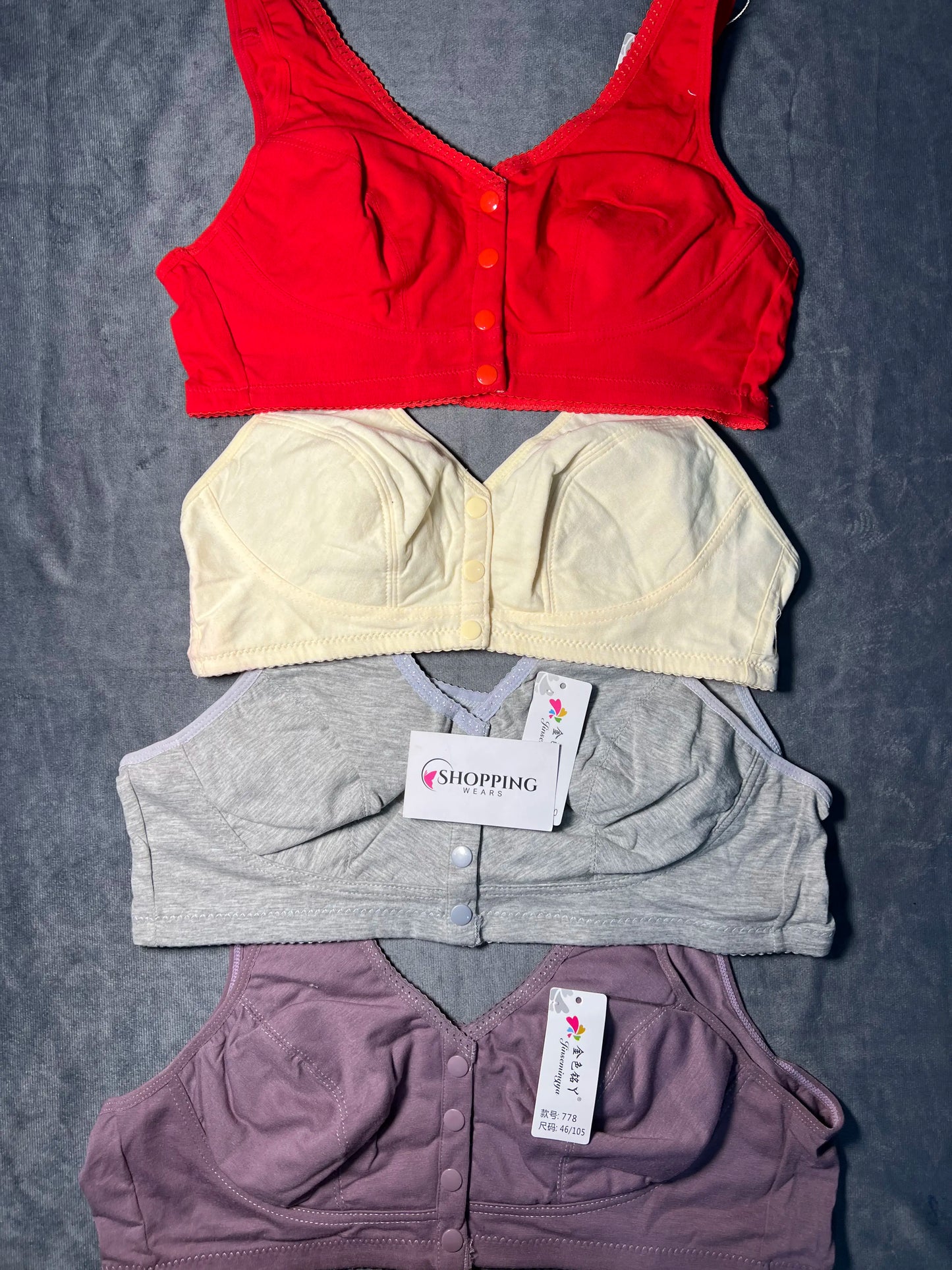 Imported Breathable Front Open Button Bra Summer Season