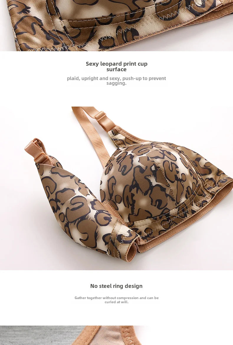 Leopard Printed Front Open Padded Bra