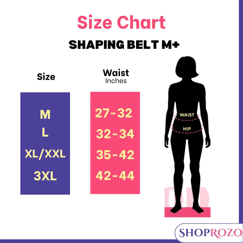 Shaping Belt for Ladies M+ Letter Pattern Three-Breasted Body