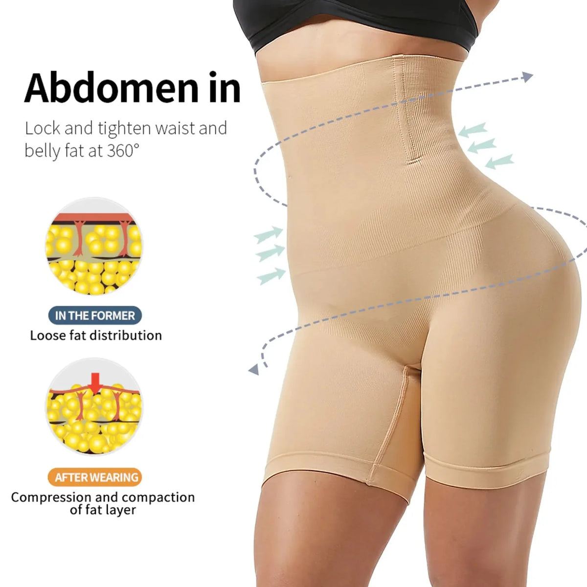 Lower Half Body Shaper for Women – High-Waist Stretchable Shapewear