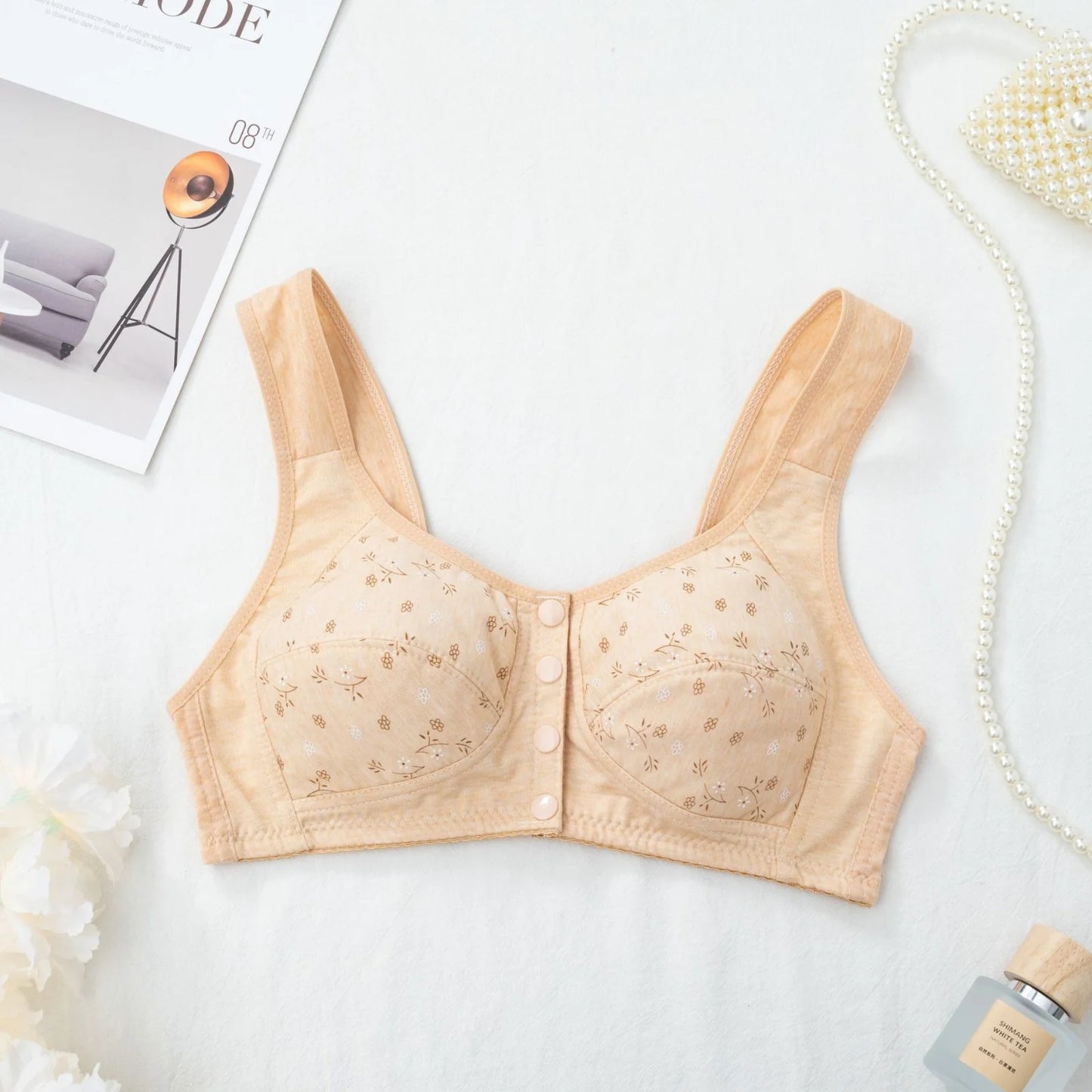 Front Open Button Bra – Non Padded & Non Wired | Size 32-46 | Shoppingwears