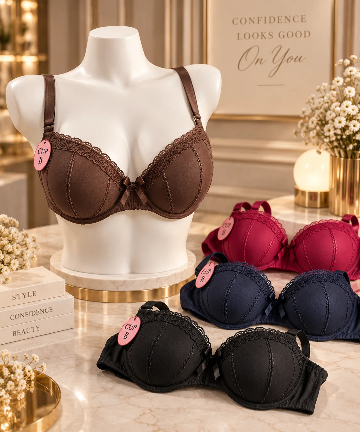 Double Padded Half Cup Bra for Women Pakistan