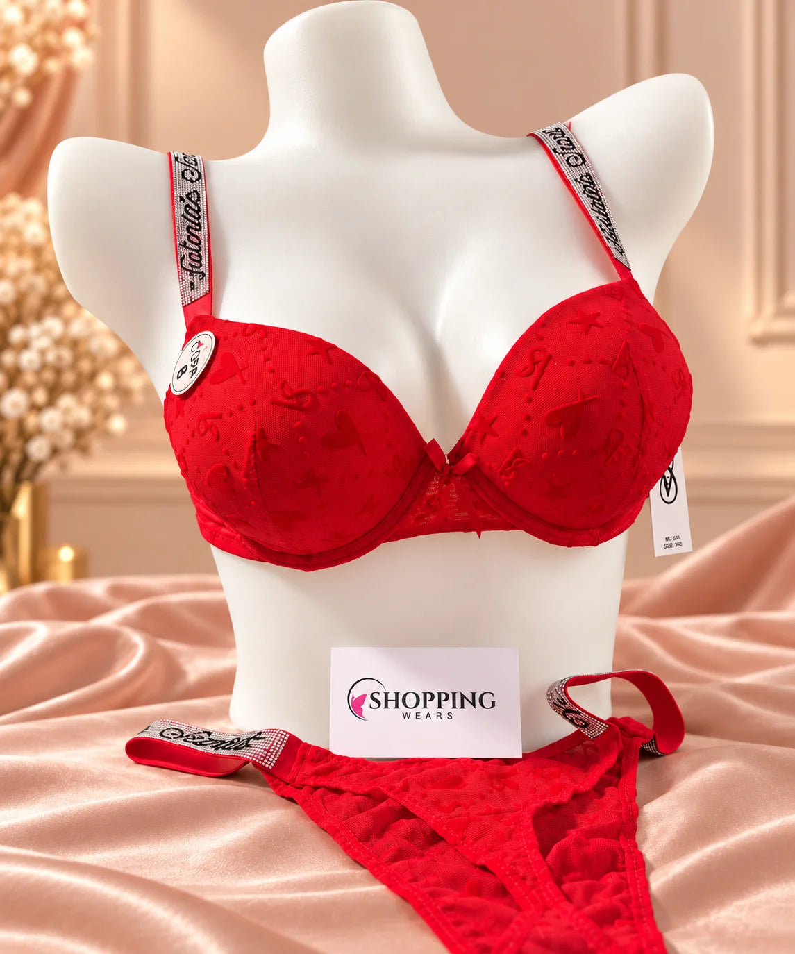 Double Padded Push-Up Bra and Panty Set for Women Pakistan