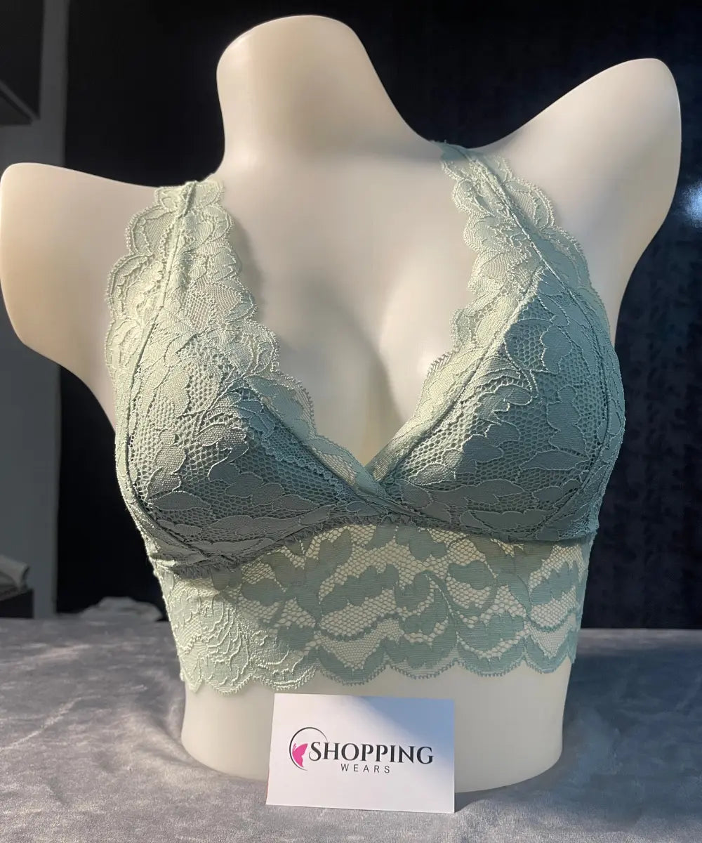 Floral Lace Net Bra for Women