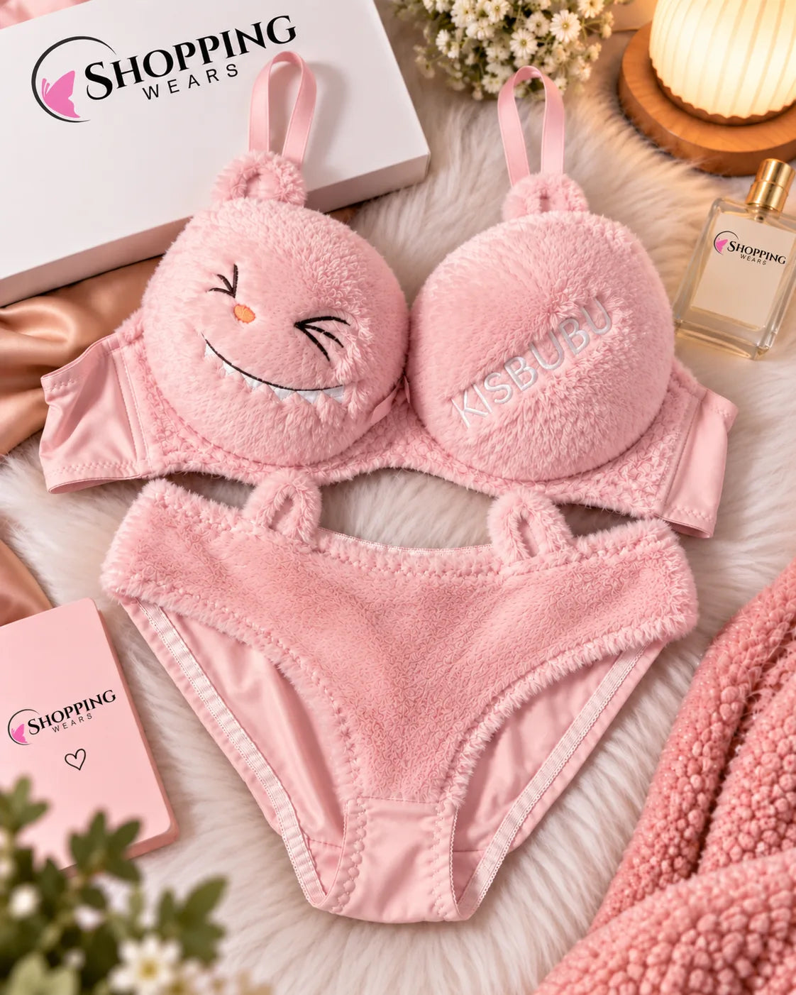 Cute Cat Plush Padded Bra for Women Pakistan – Furry Bra –  Shoppingwears