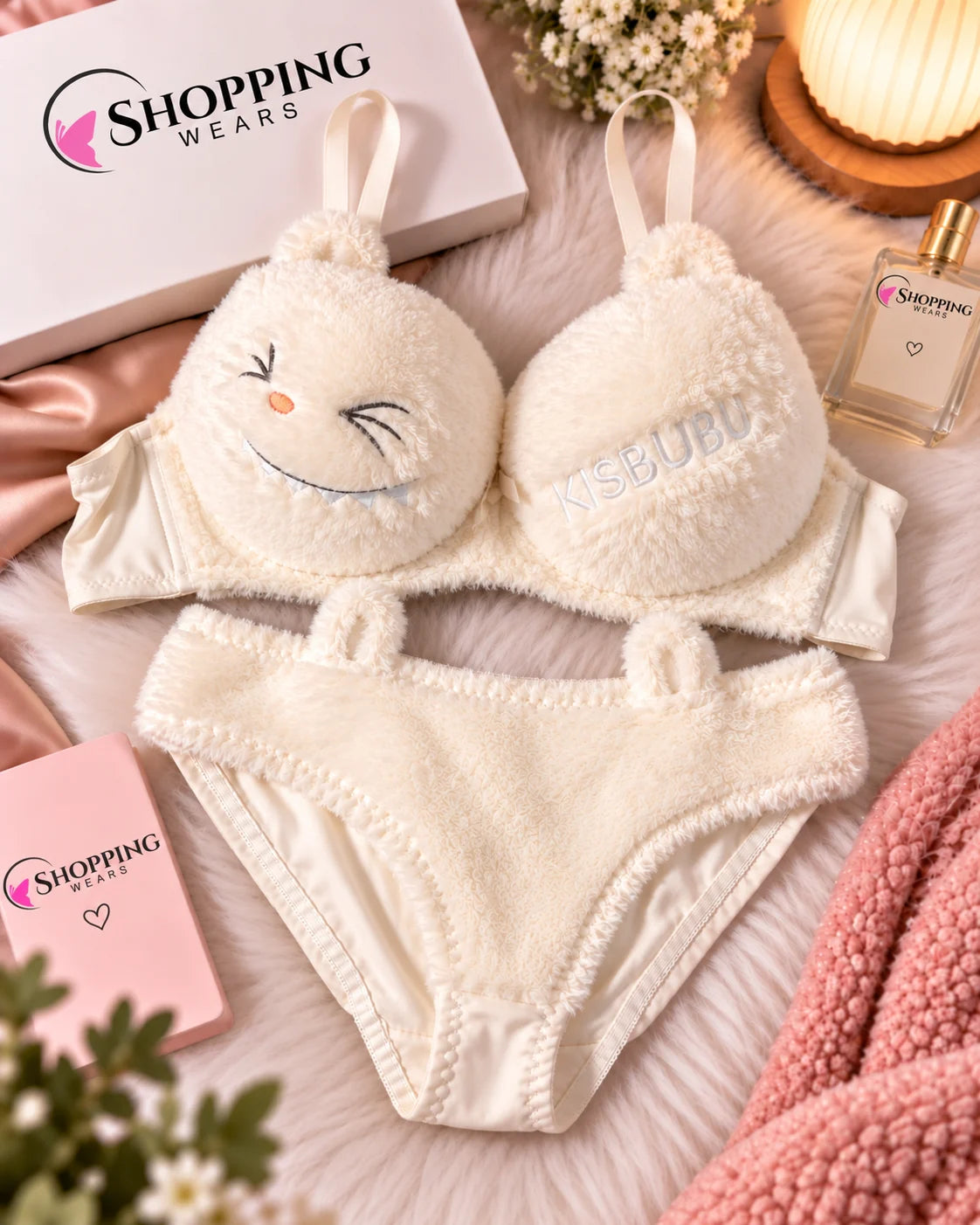 Cute Cat Plush Padded Bra for Women Pakistan – Furry Bra –  Shoppingwears