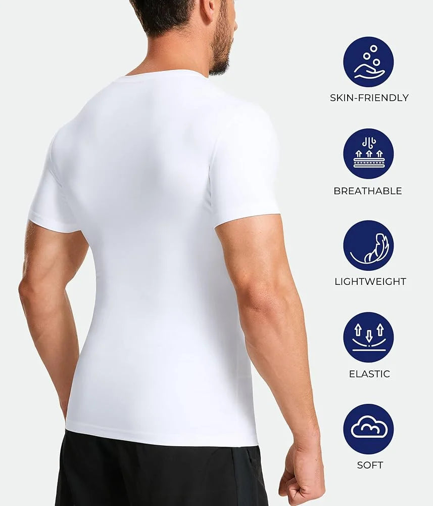 White Body Shaper for men