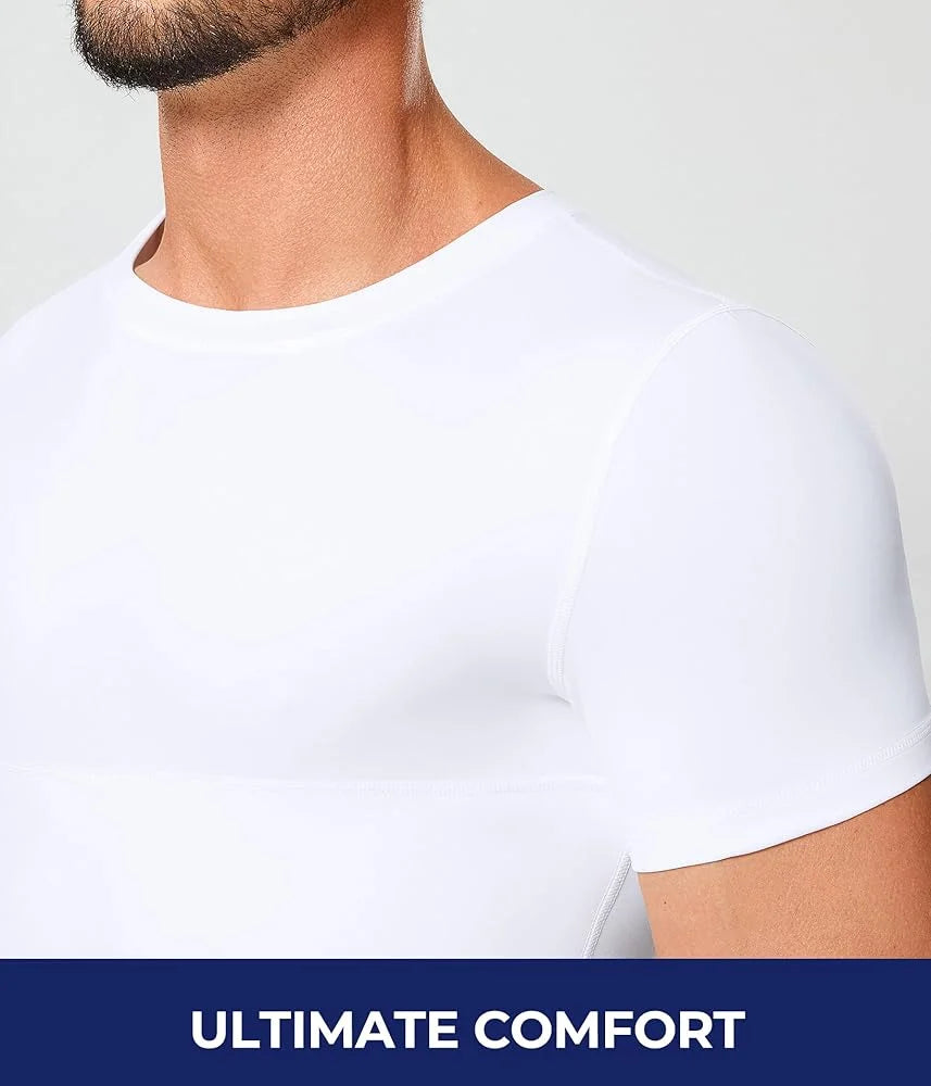 White men's shapewear vest