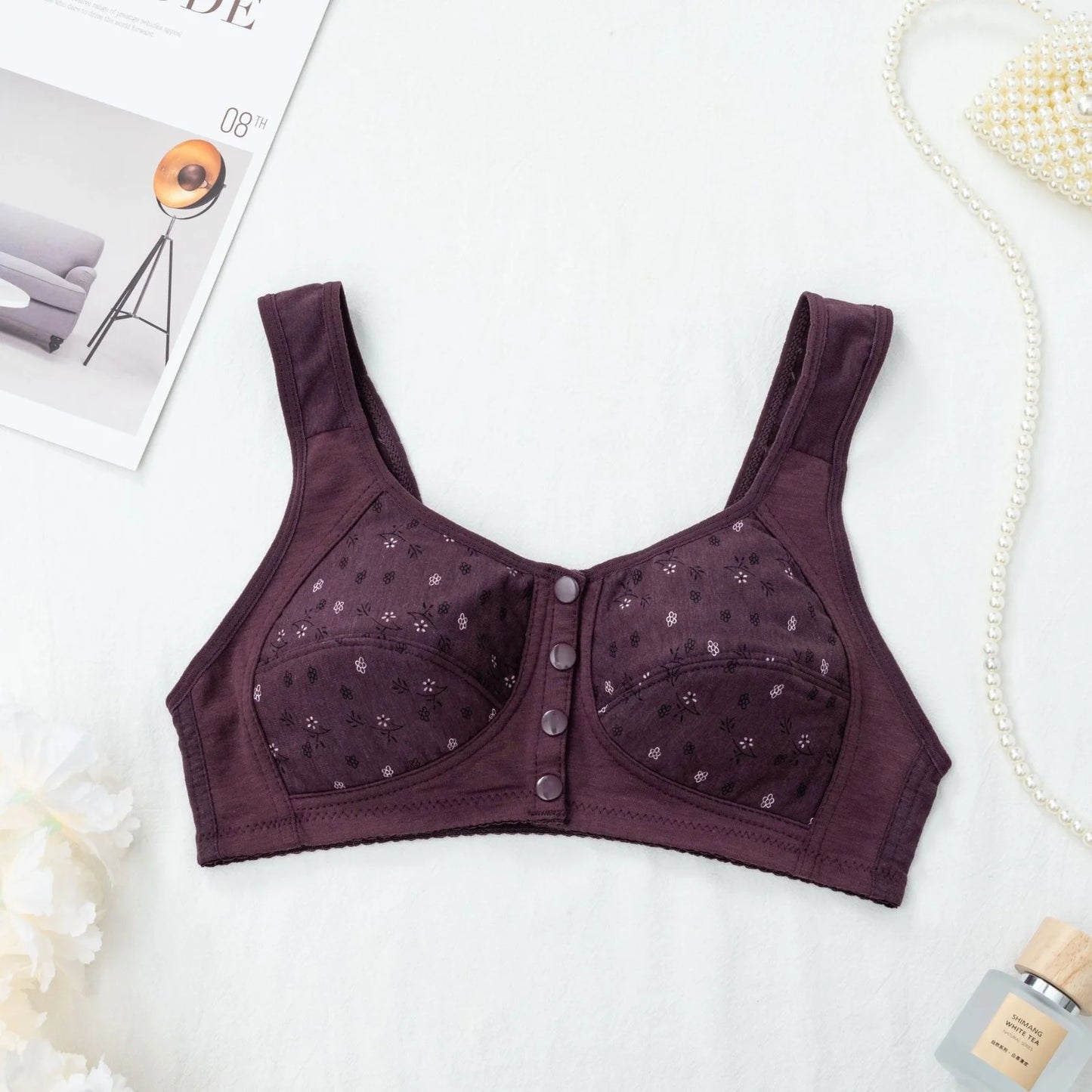 Front Open Button Bra – Non Padded & Non Wired | Size 32-46 | Shoppingwears