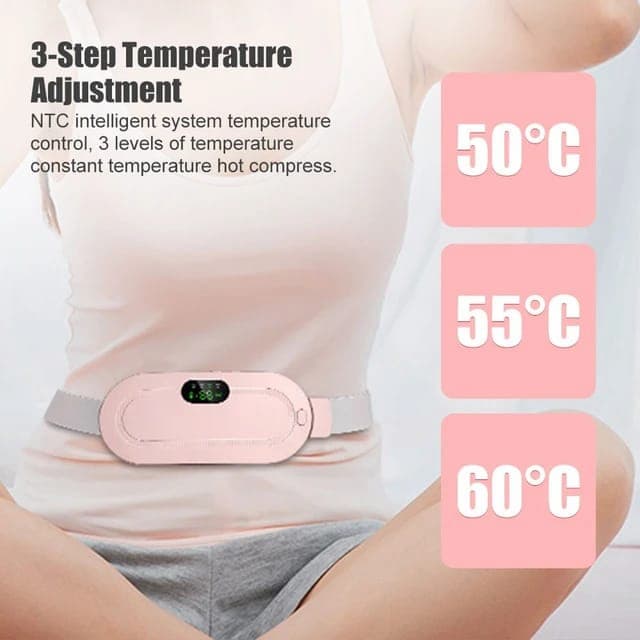 Rechargeable period heating pad and massager