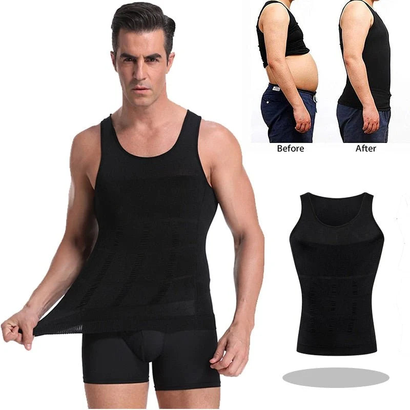 Men’s Body Shaper Vest – Slim Fit Compression Undershirt | Body Shaper For Men | Shoppingwears