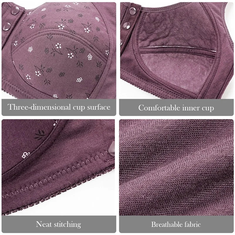 Front Open Button Bra – Non Padded & Non Wired | Size 32-46 | Shoppingwears